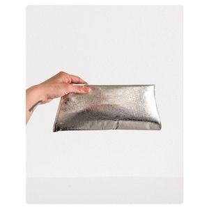 vintage 70's metallic clutch